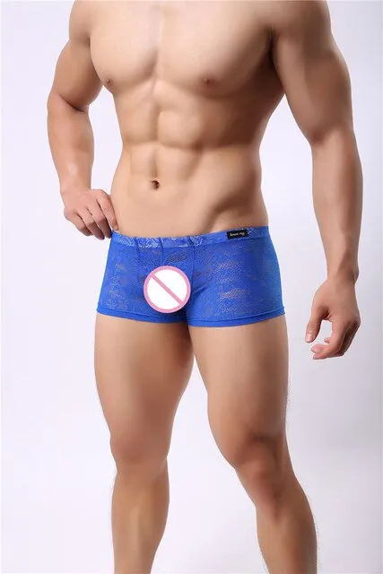 See Through Lace Low Waist Boxer