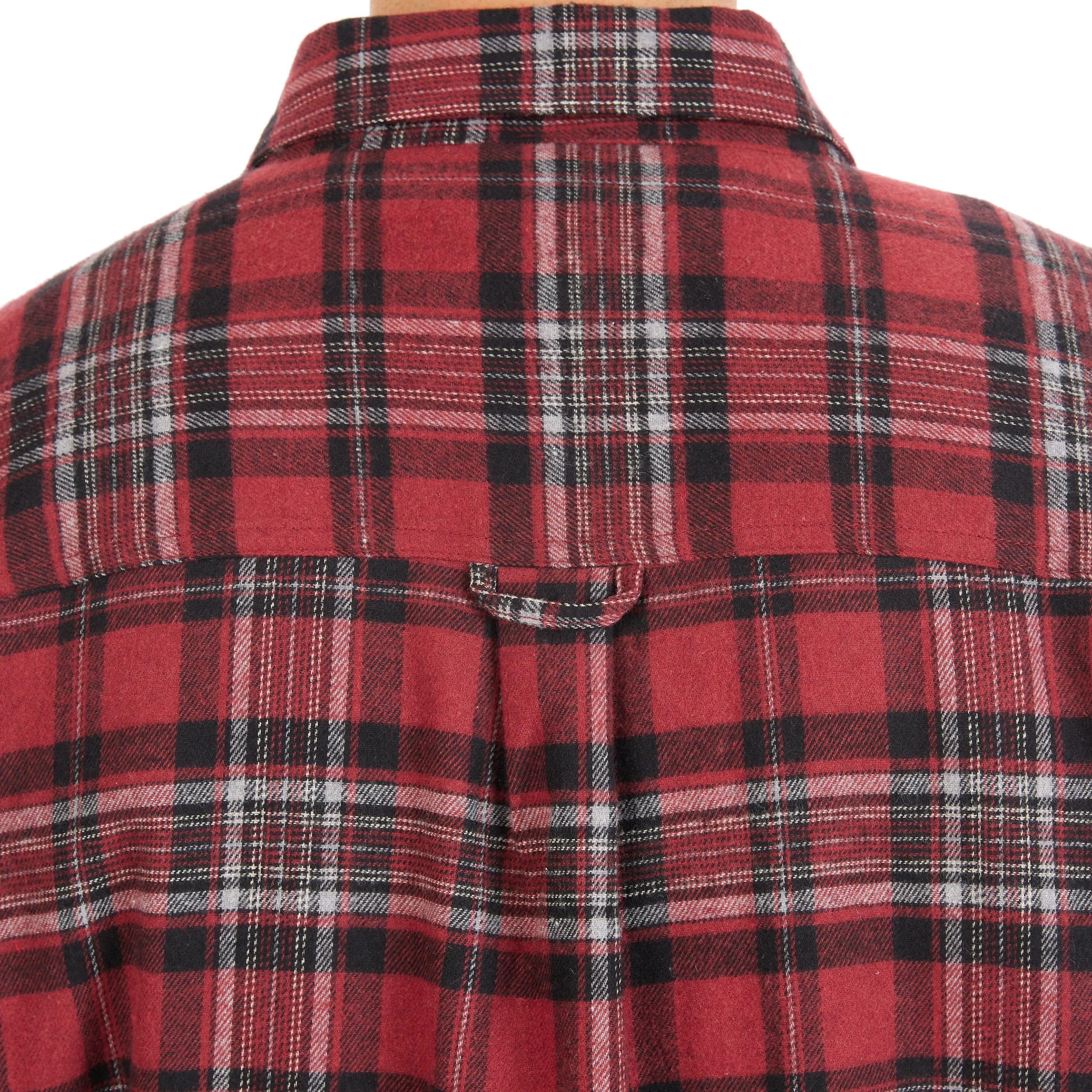 SHERPA-LINED FLANNEL SHIRT JACKET