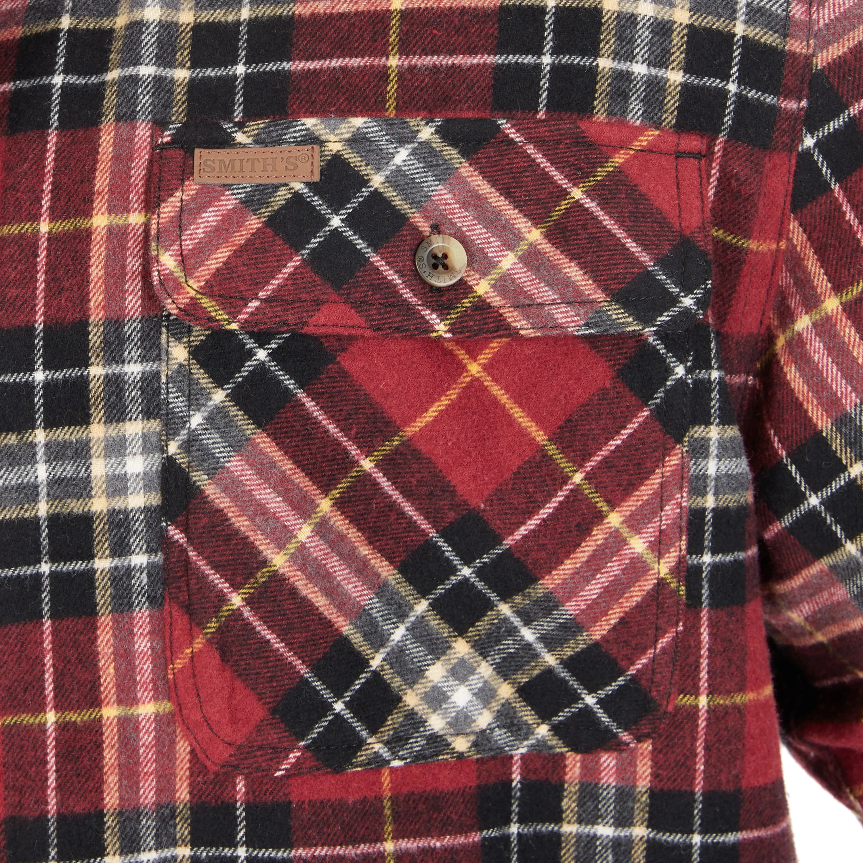 SHERPA-LINED FLANNEL SHIRT JACKET