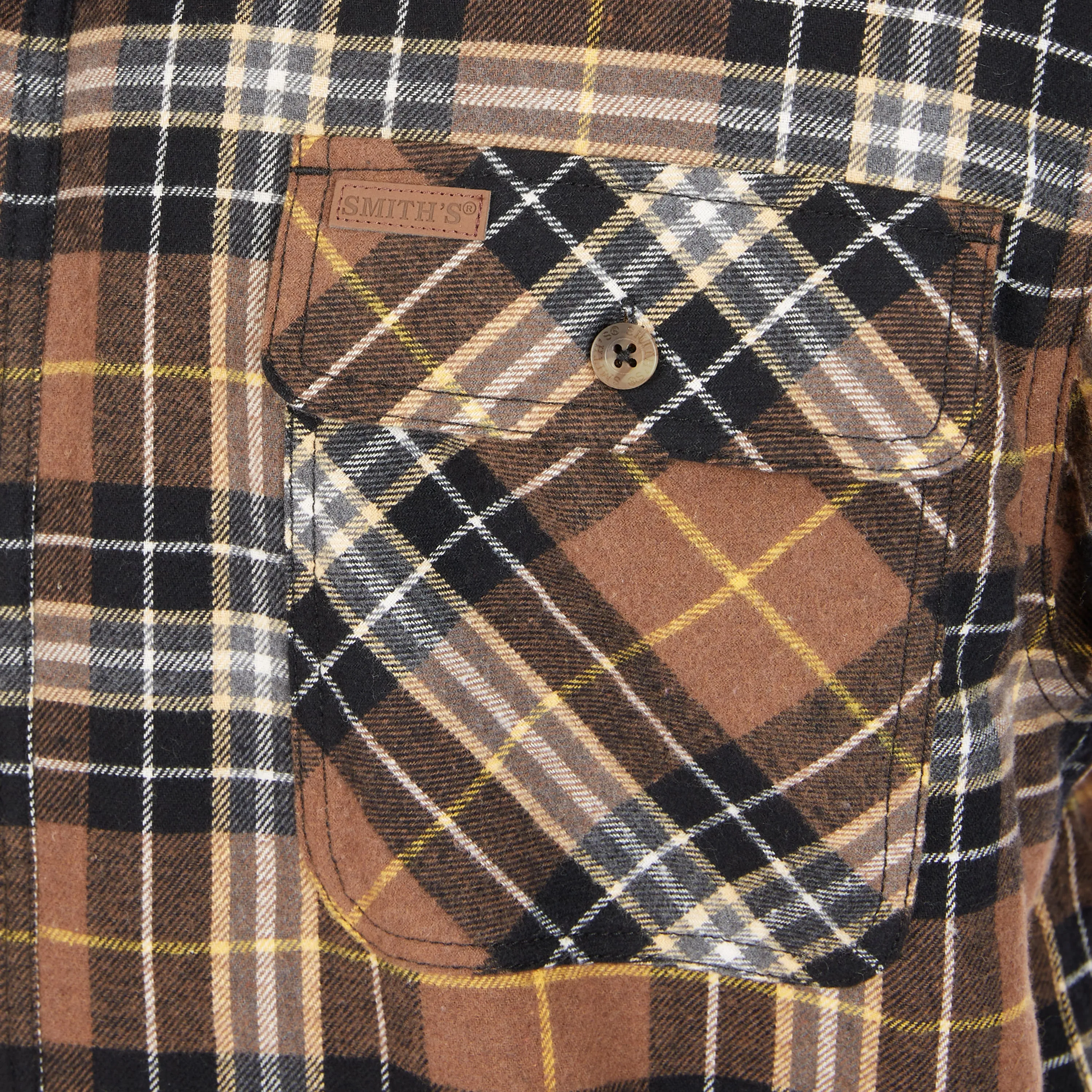 SHERPA-LINED FLANNEL SHIRT JACKET