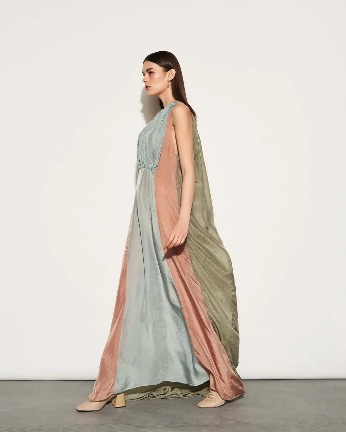 SILK ASYMMETRICAL DRESS