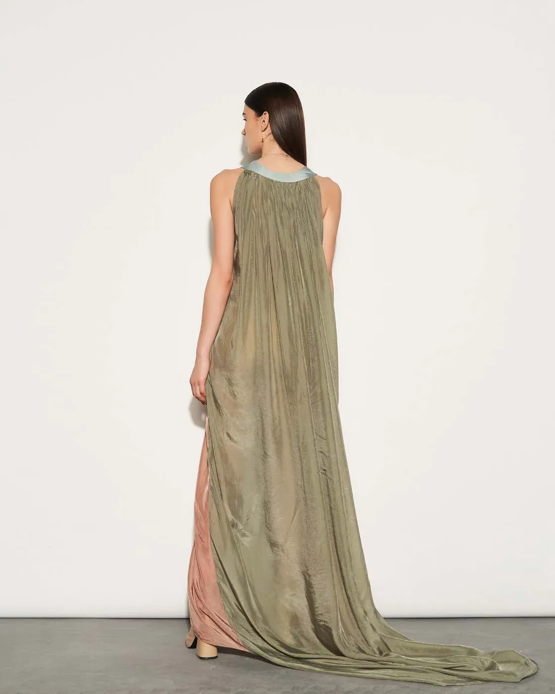 SILK ASYMMETRICAL DRESS