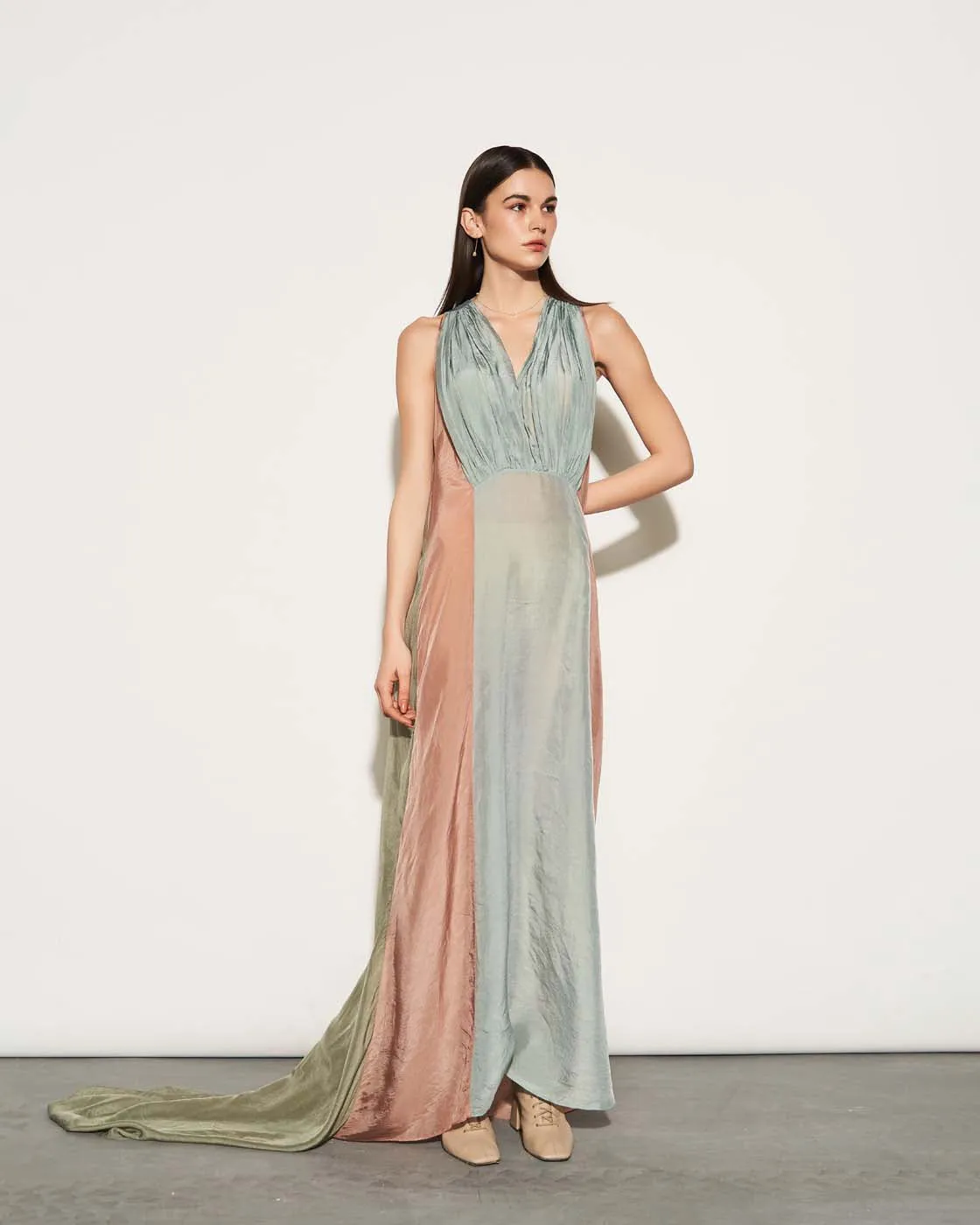 SILK ASYMMETRICAL DRESS