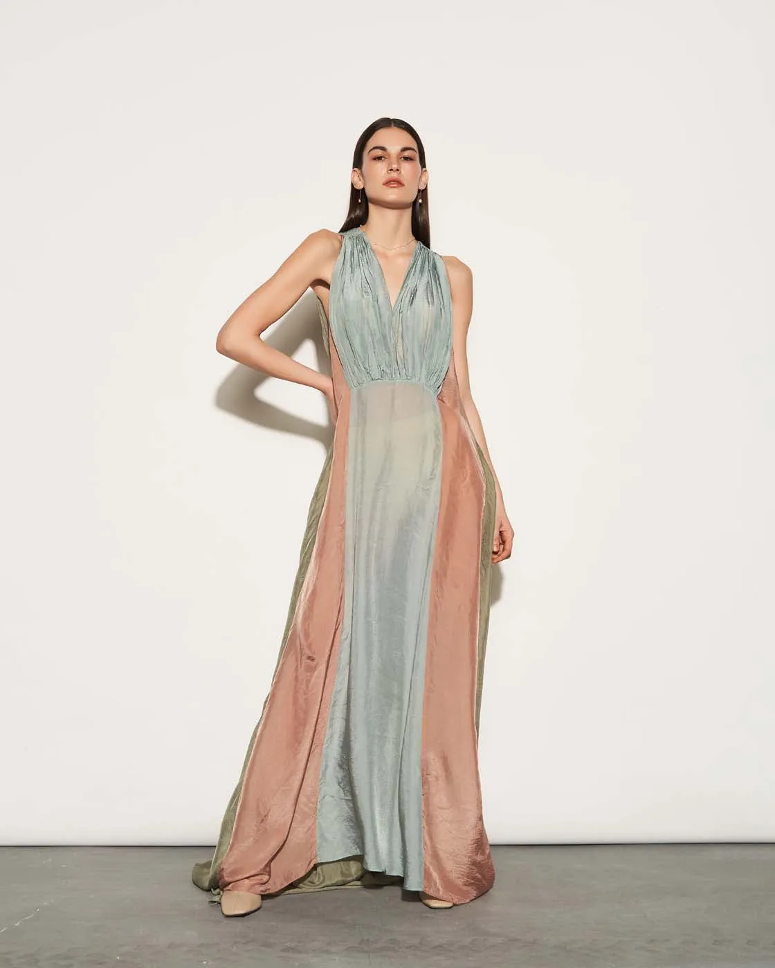 SILK ASYMMETRICAL DRESS