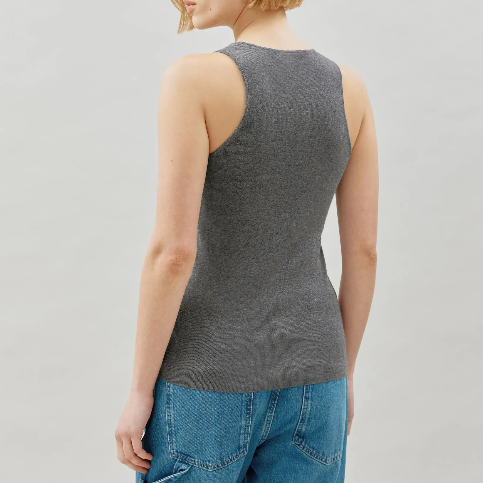 Silk Blend Knitted Vest Top