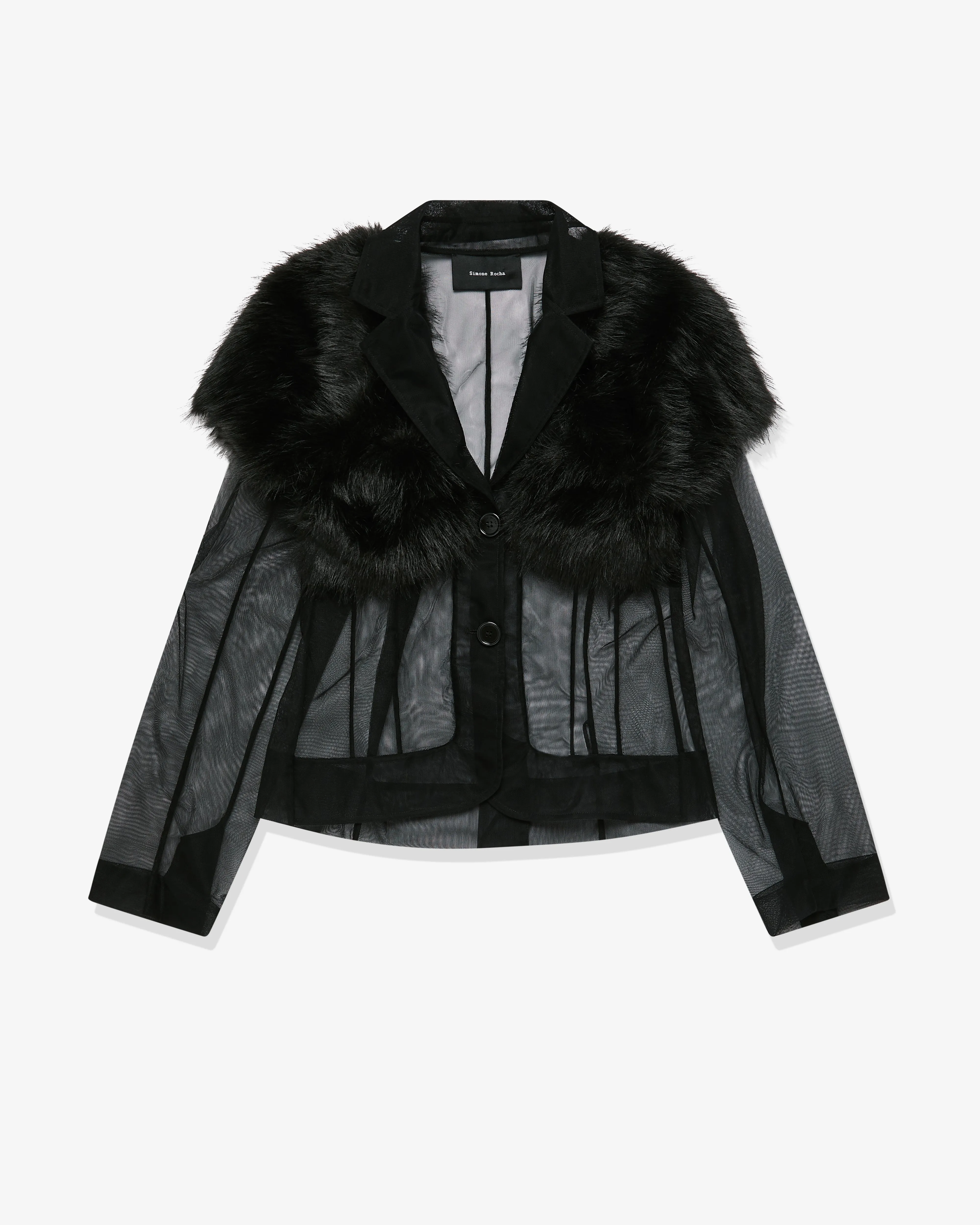 Simone Rocha - Women's Faux Fur Detail Jacket - (Black)