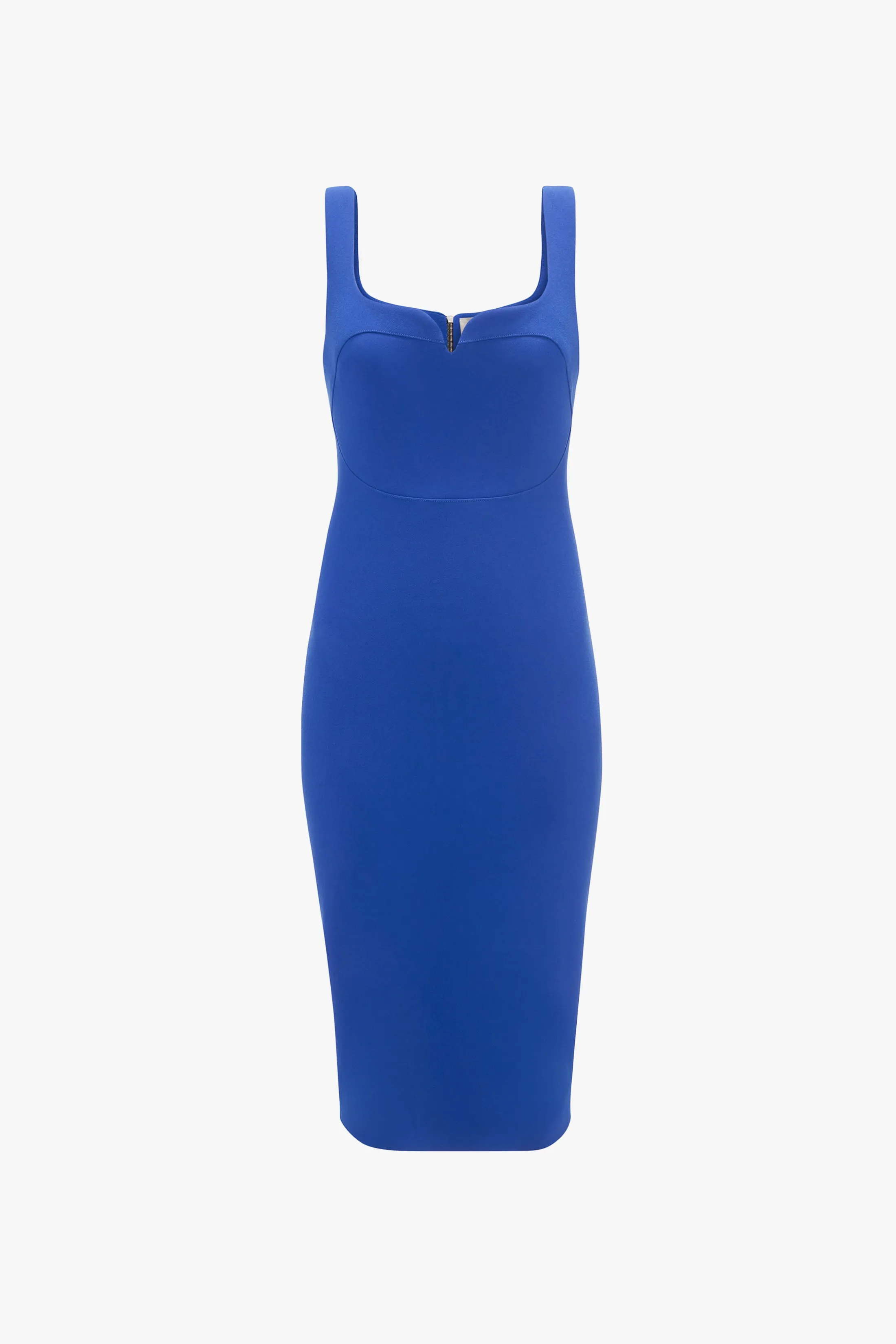 Sleeveless Fitted T-Shirt Dress In Palace Blue