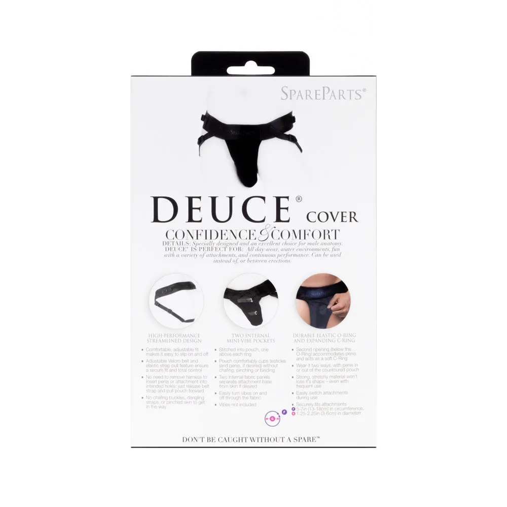 SpareParts Deuce Cover Underwear Harness Black (Double Strap) Size B Nylon