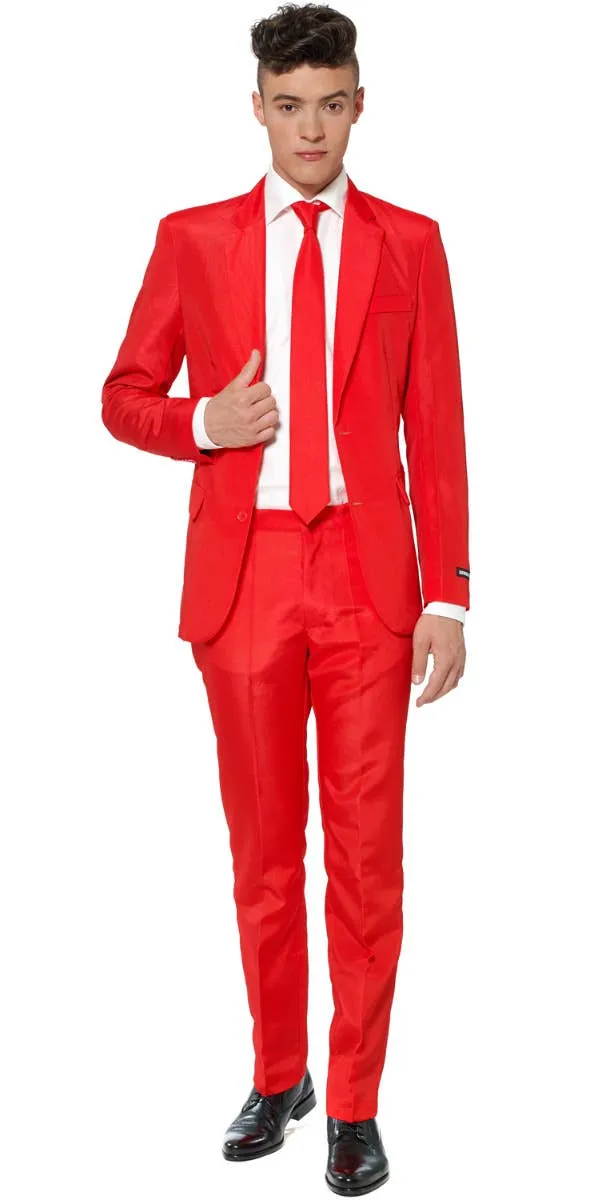 Suitmeister Bright Red Mens Novelty Suit