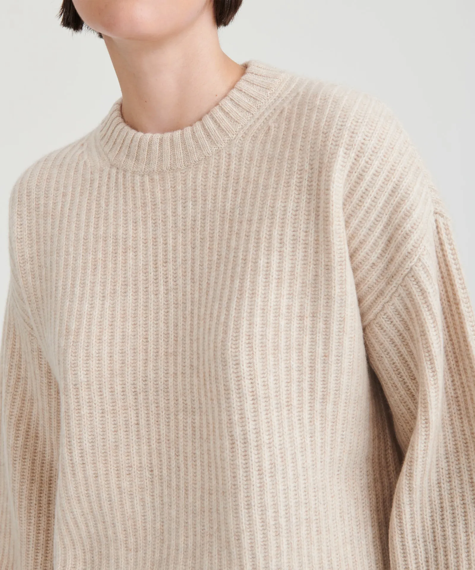 Super Luxe Cashmere Fisherman Sweater