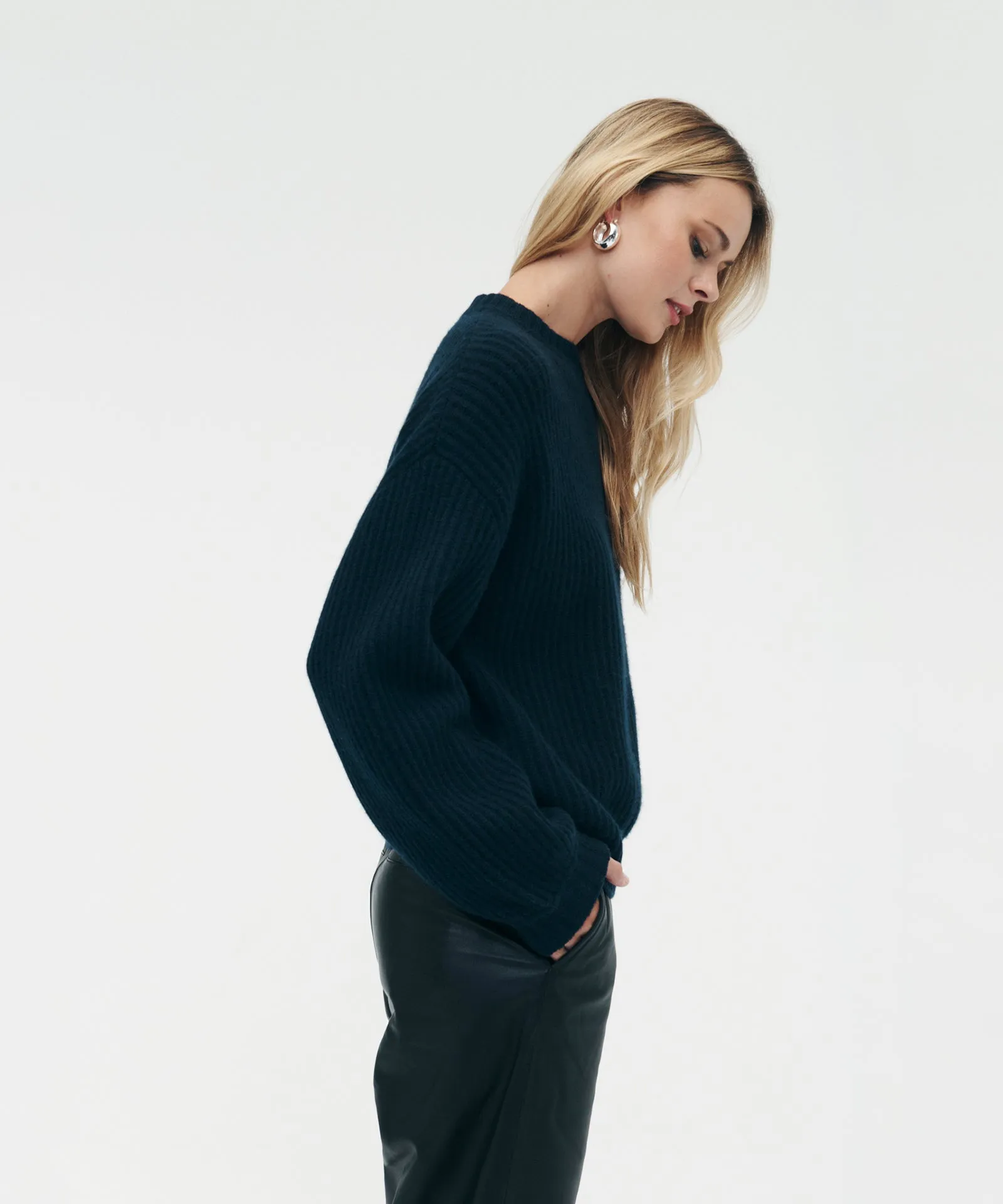 Super Luxe Cashmere Fisherman Sweater