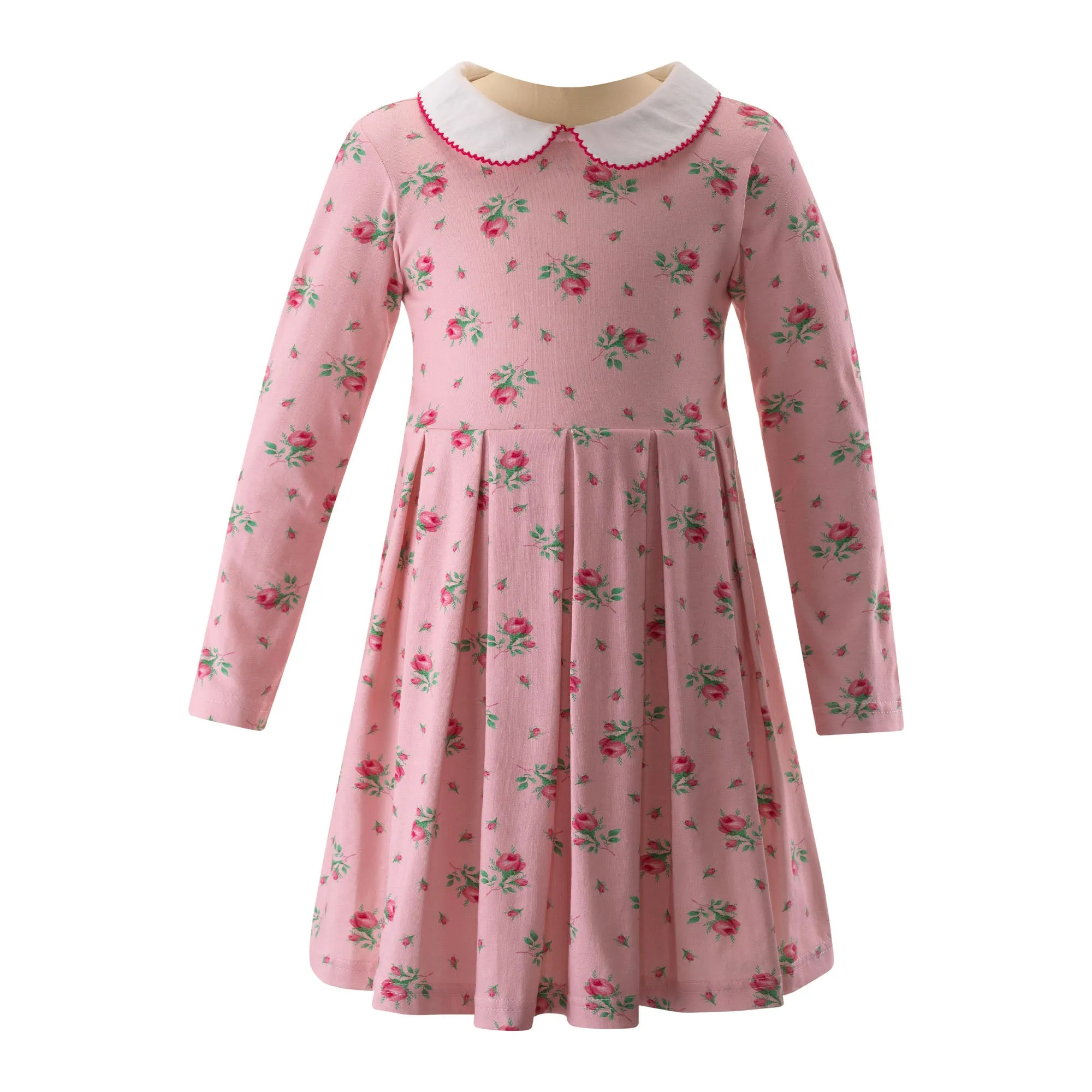 Sweet Pink Rosebud Jersey Dress