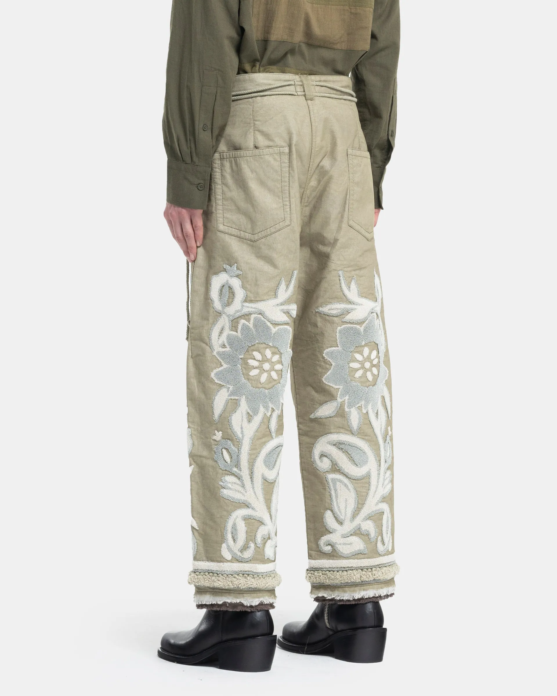 Tapestry Trousers in Beige