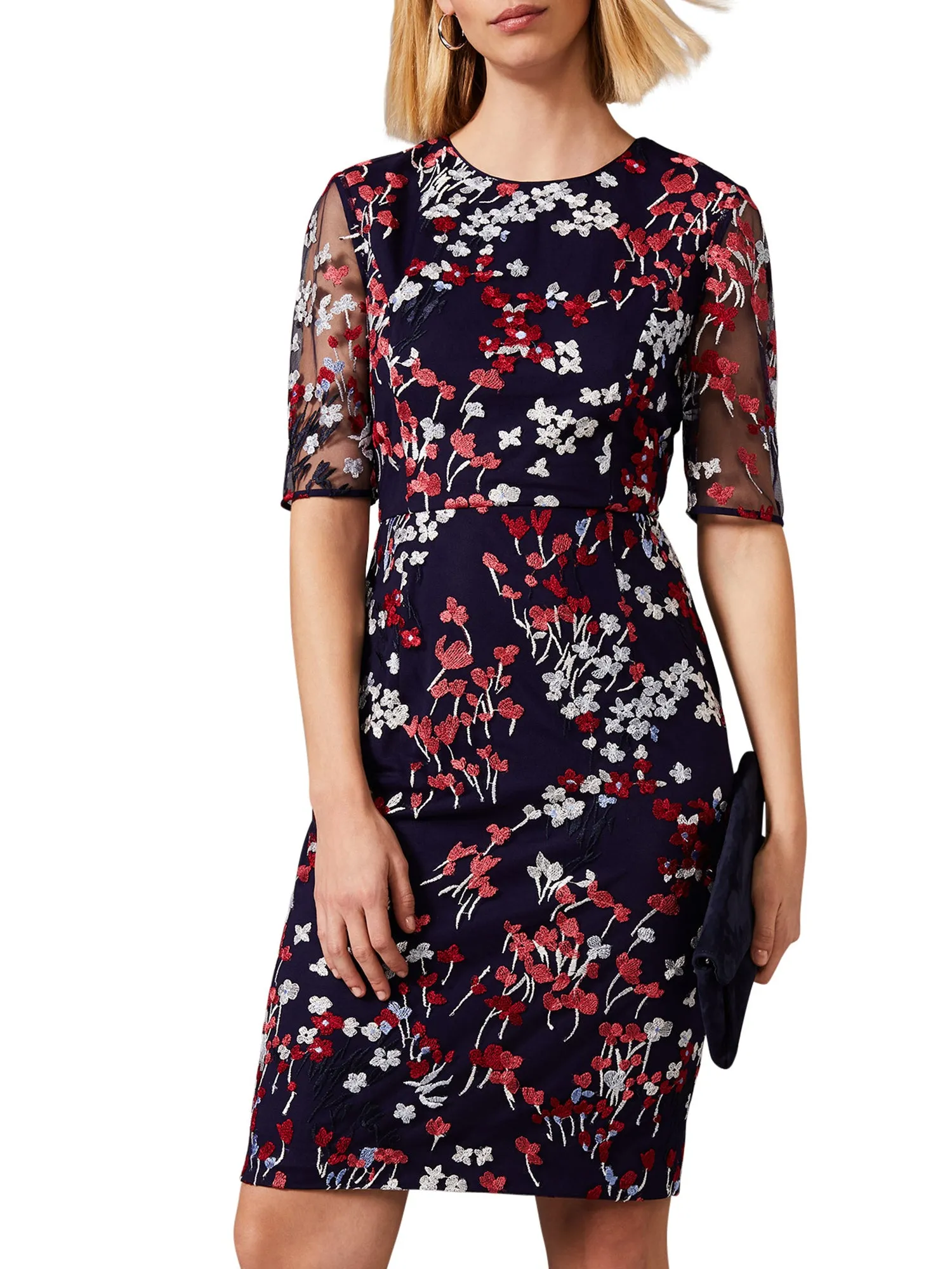 Teodora Floral Embroidered Dress