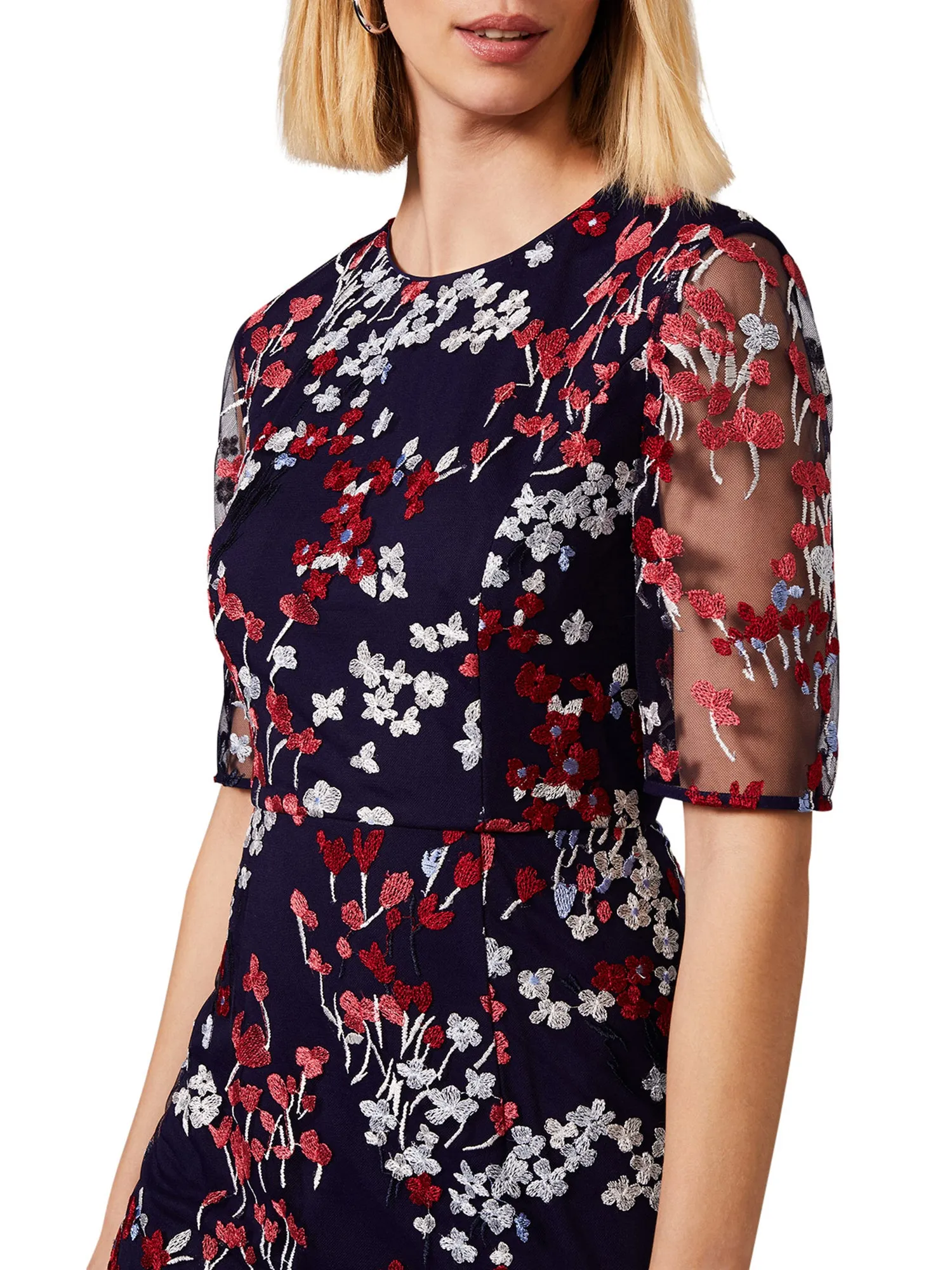 Teodora Floral Embroidered Dress