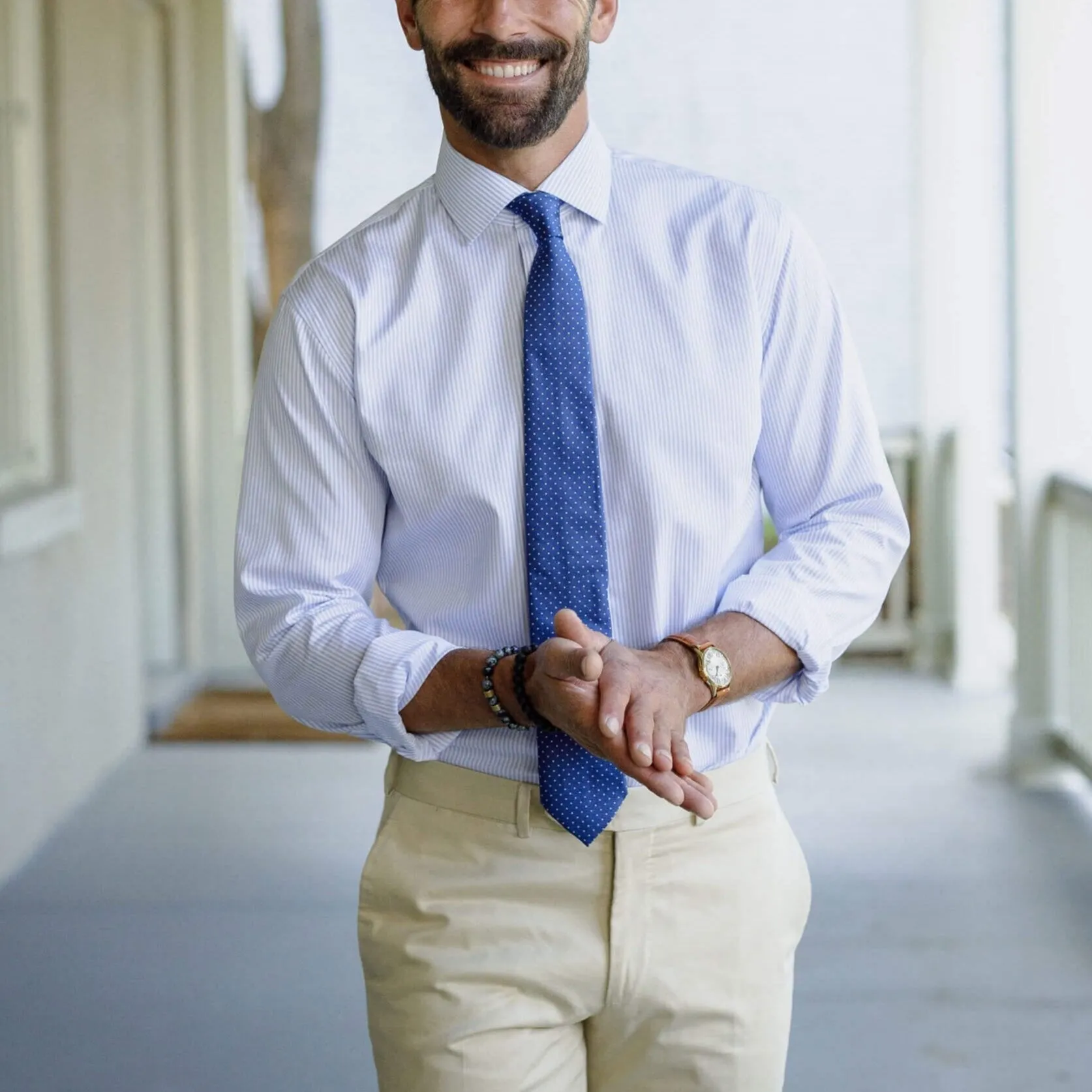 The Blue Kent Stripe Custom Shirt