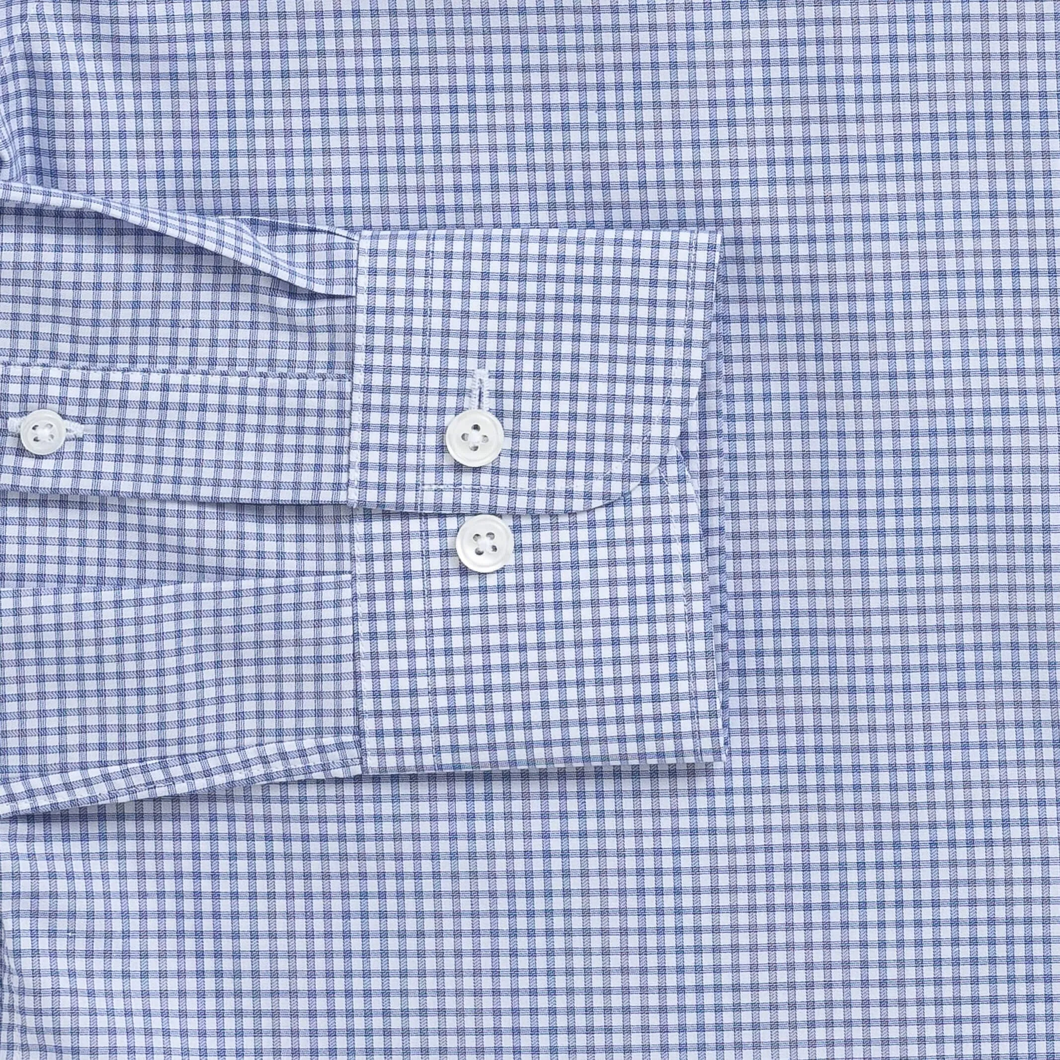 The Navy Kent Gingham Custom Shirt