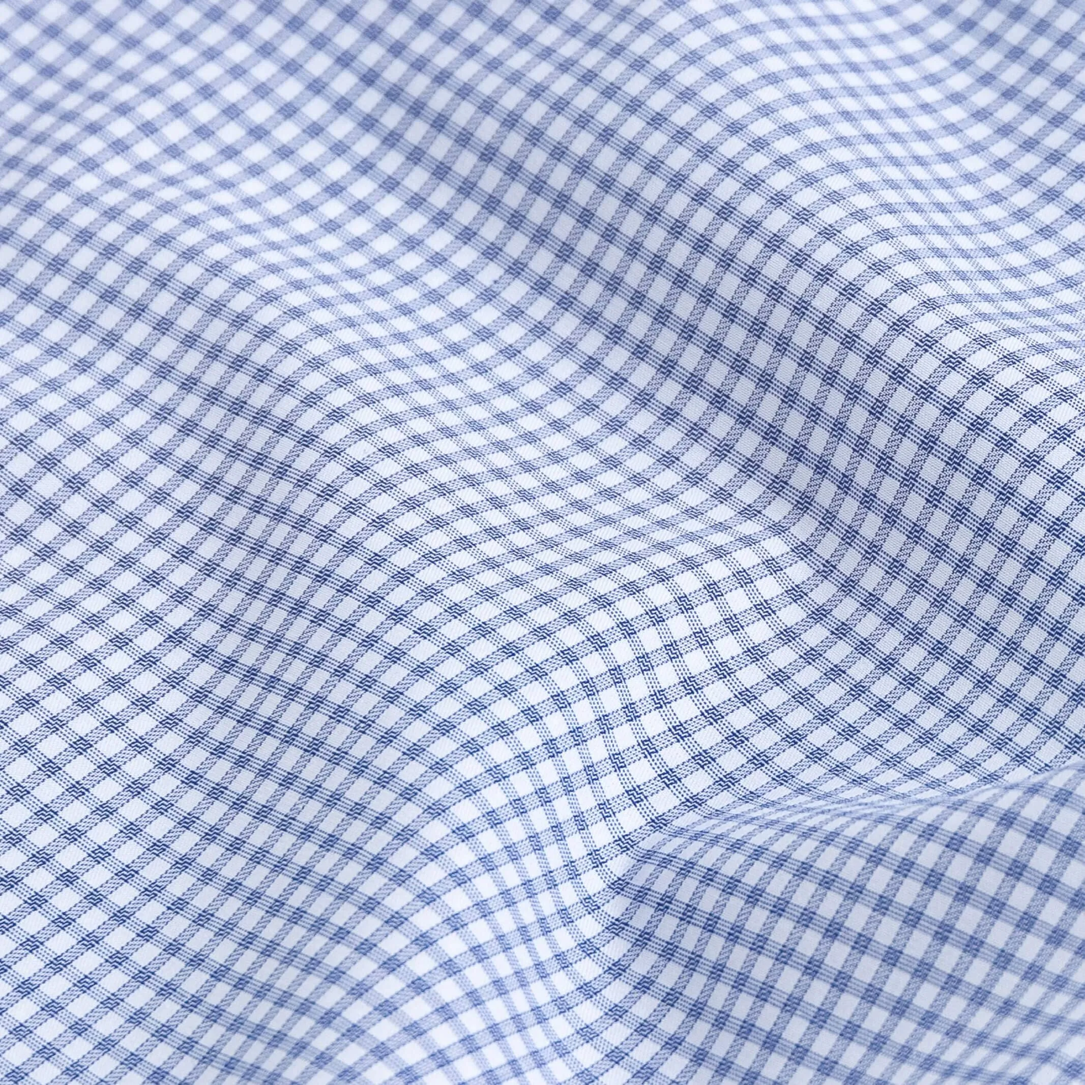 The Navy Kent Gingham Custom Shirt