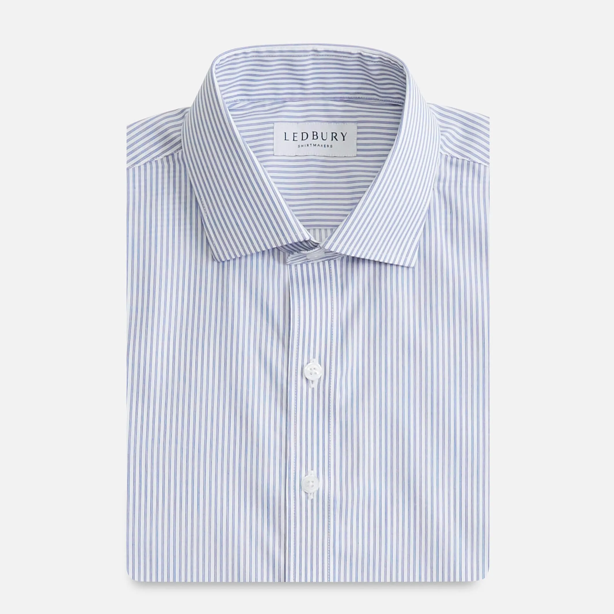 The Navy Kent Stripe Custom Shirt