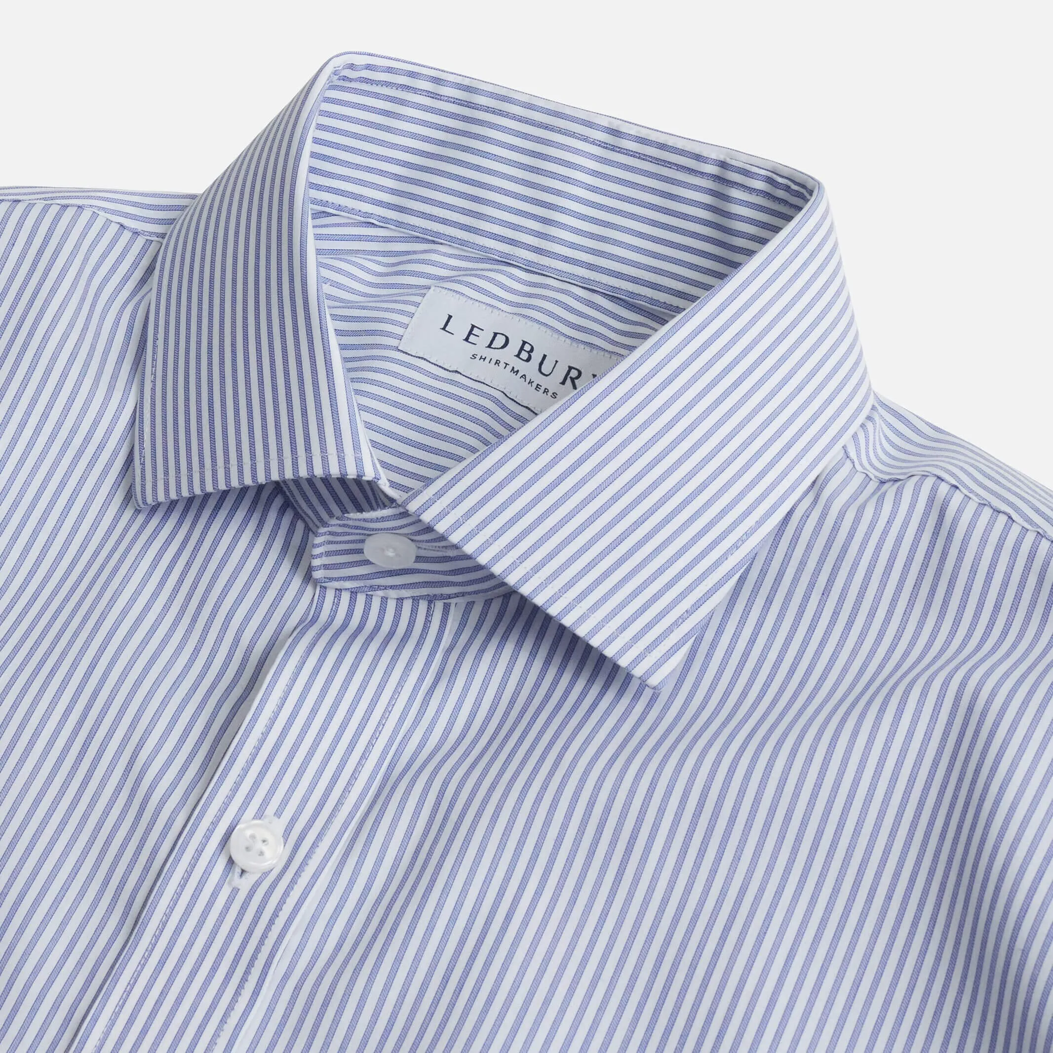 The Navy Kent Stripe Custom Shirt