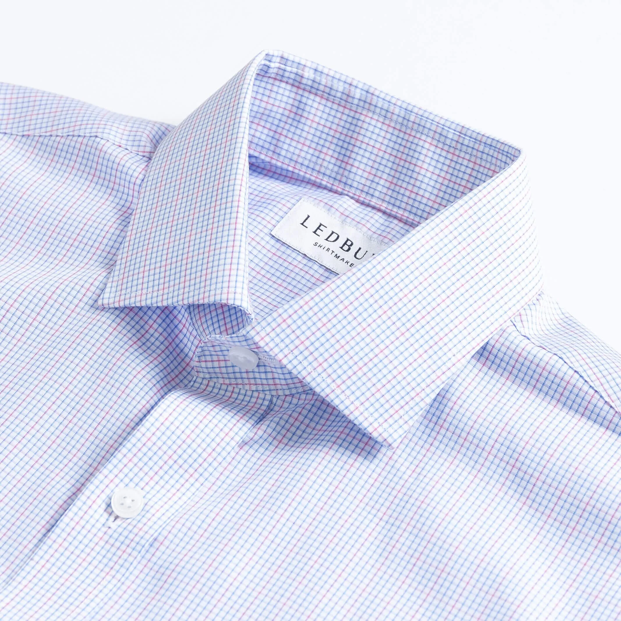 The Pink Kent Windowpane Check Custom Shirt