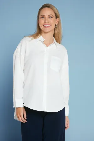 Tiffany Linen Essential Shirt - White