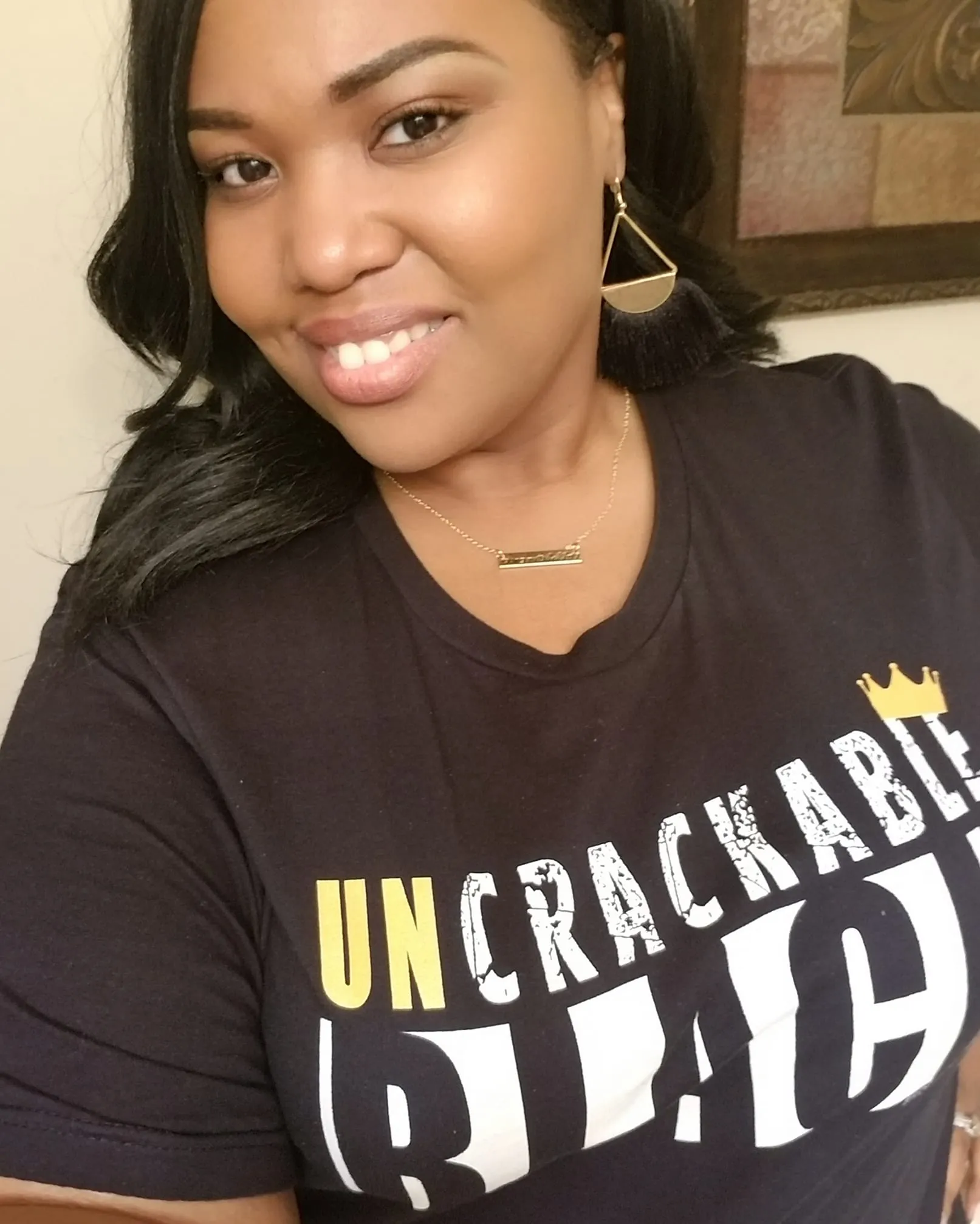 uncrackable black unisex tee