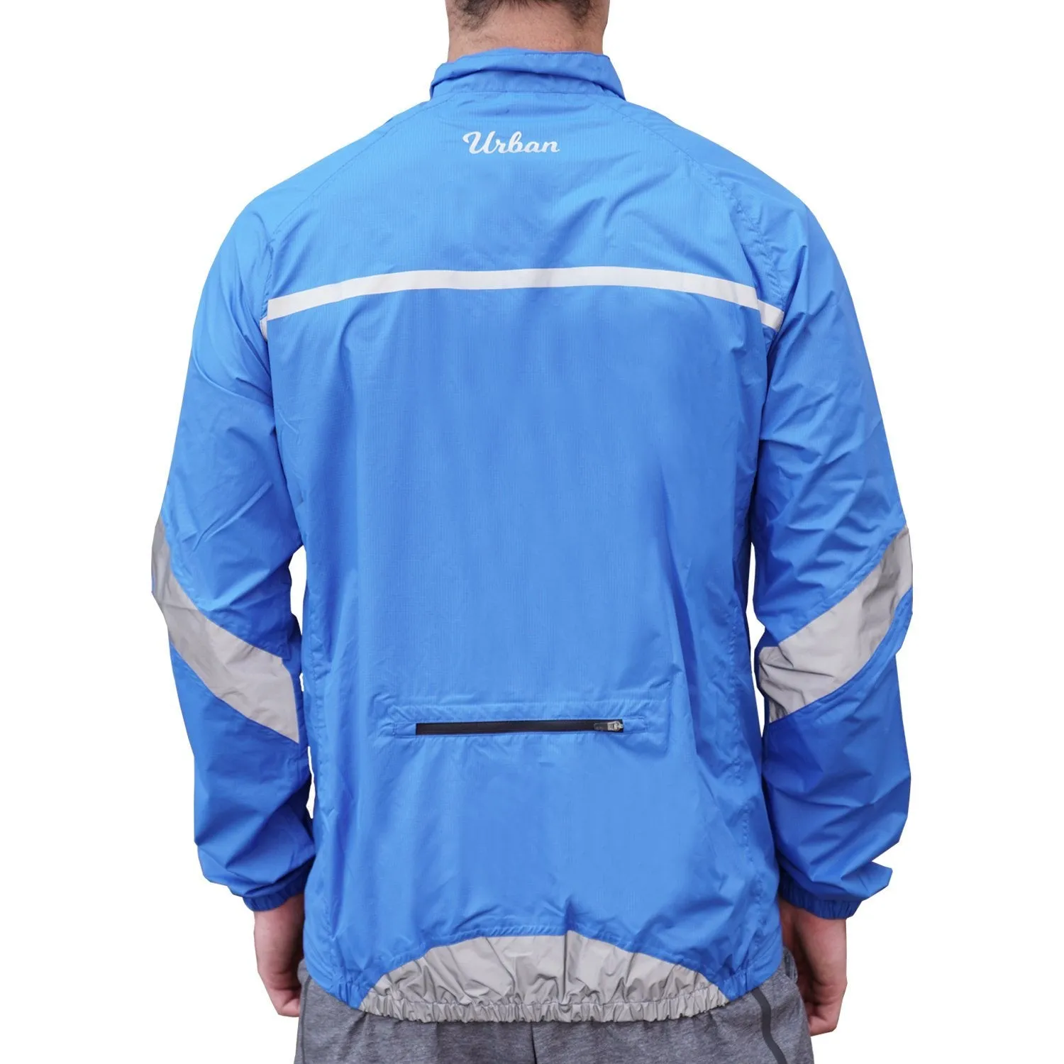 Urban Windproof & Waterproof Commuters Cycling Jacket - Blue