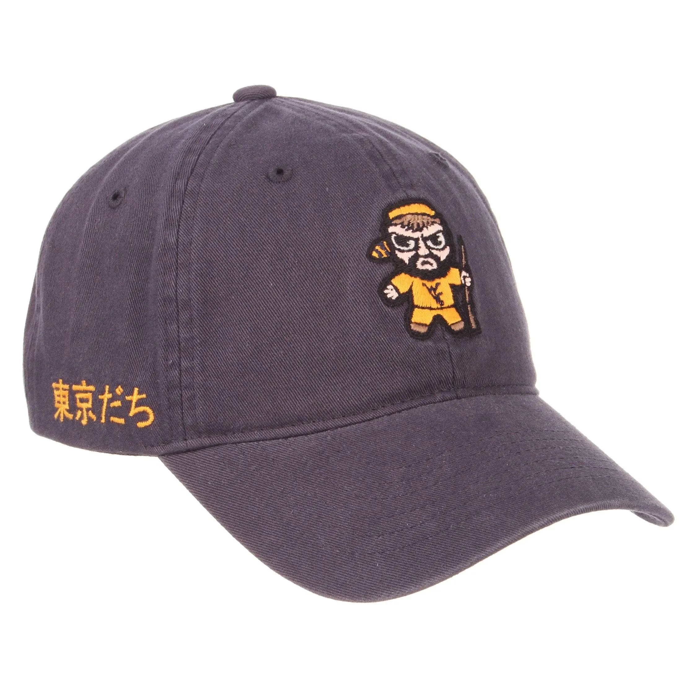 West Virginia Mountaineers Zephyr Tokyodachi Shibuya Navy Adj. Slouch Hat Cap