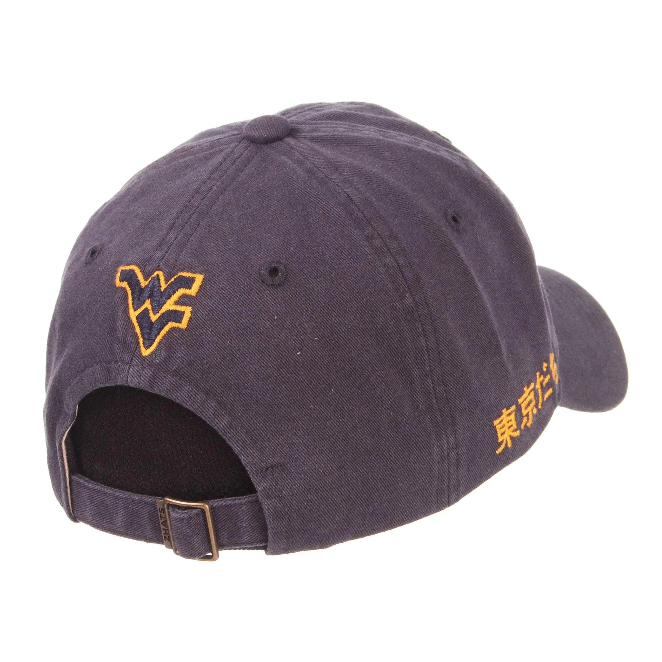 West Virginia Mountaineers Zephyr Tokyodachi Shibuya Navy Adj. Slouch Hat Cap