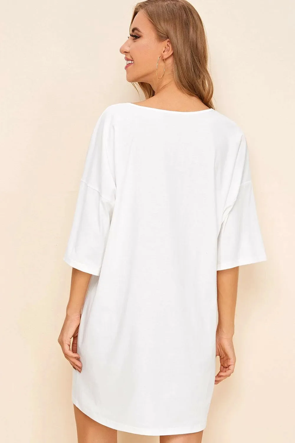 White Tee Dress