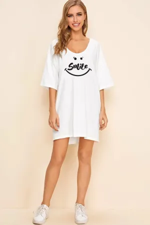 White Tee Dress