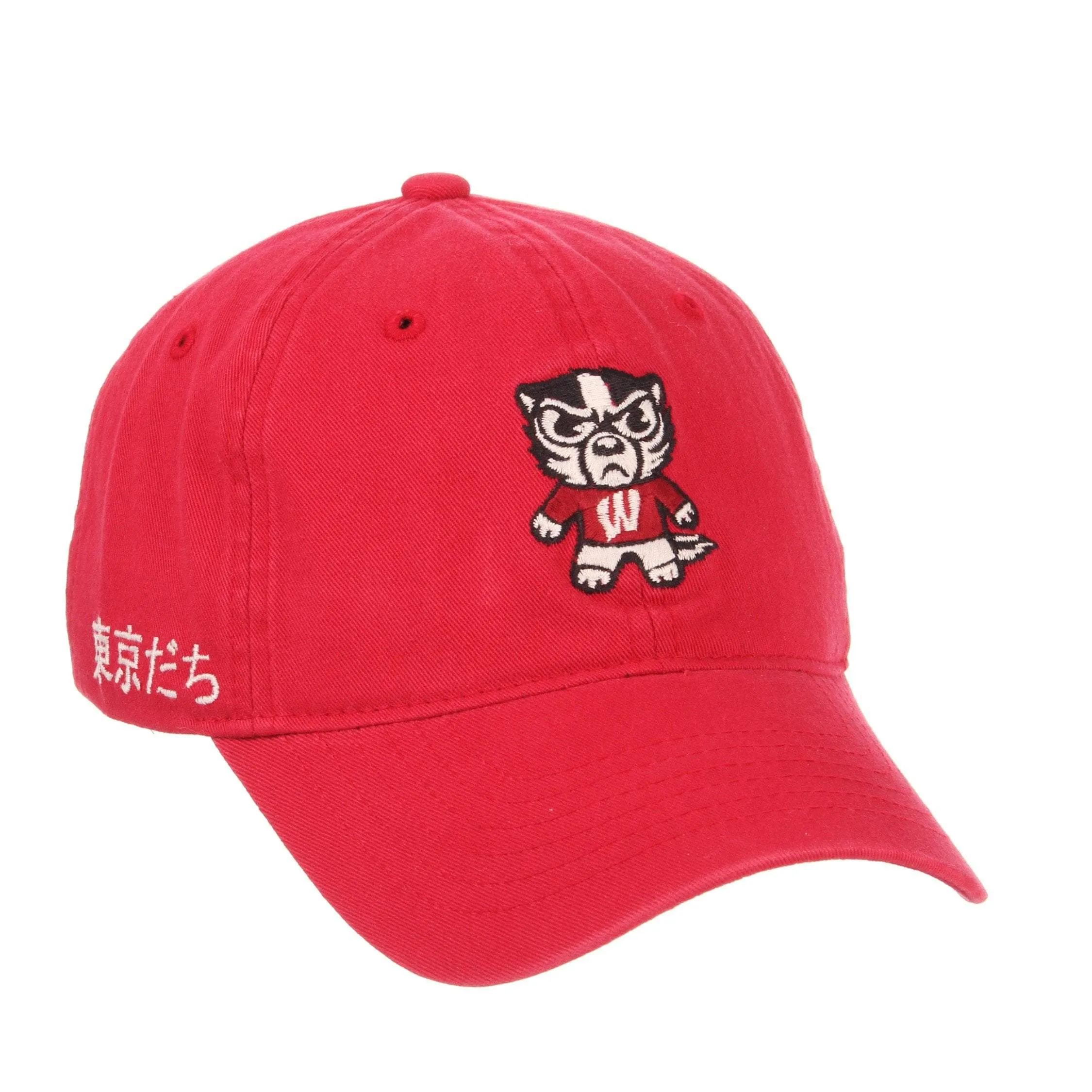 Wisconsin Badgers Zephyr Tokyodachi Shibuya Red Adj. Slouch Hat Cap