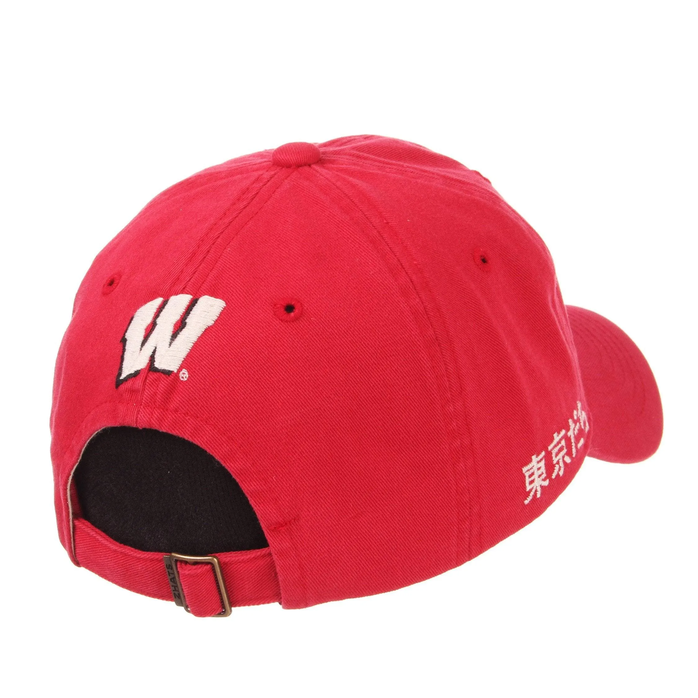 Wisconsin Badgers Zephyr Tokyodachi Shibuya Red Adj. Slouch Hat Cap