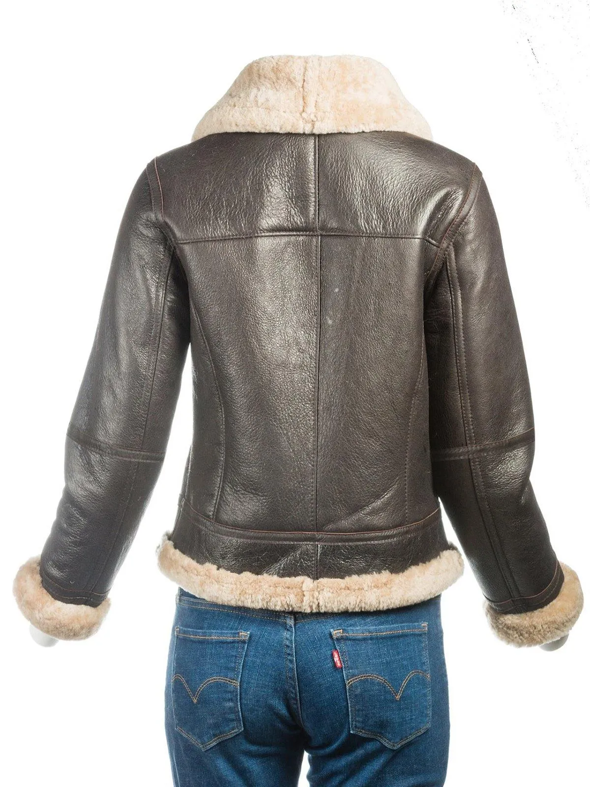 Women B3 Bomber Sheepskin Jacket