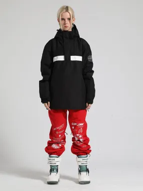 Women's Black Pullover Ski Suit