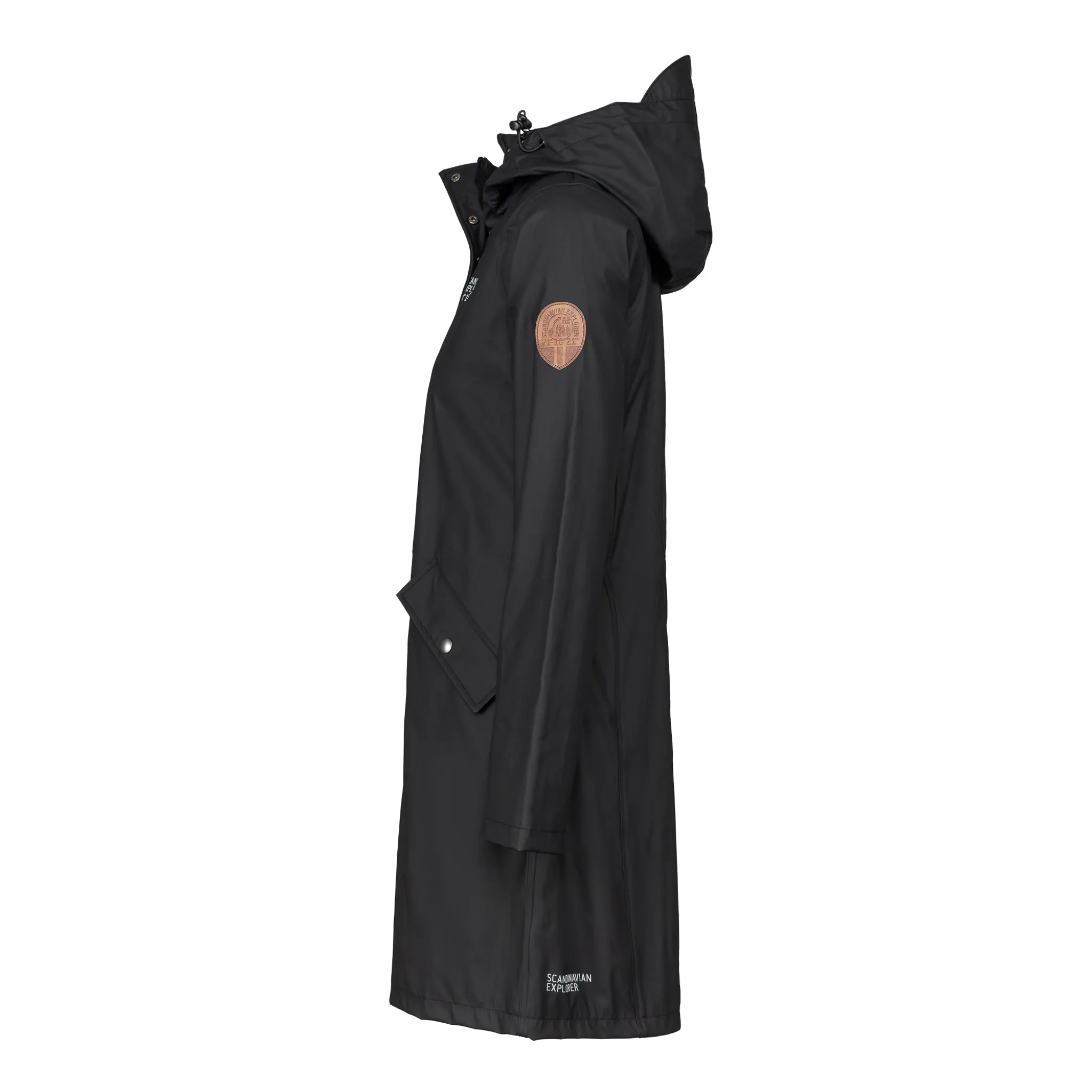 Women's Scandinavian Raincoat - Black