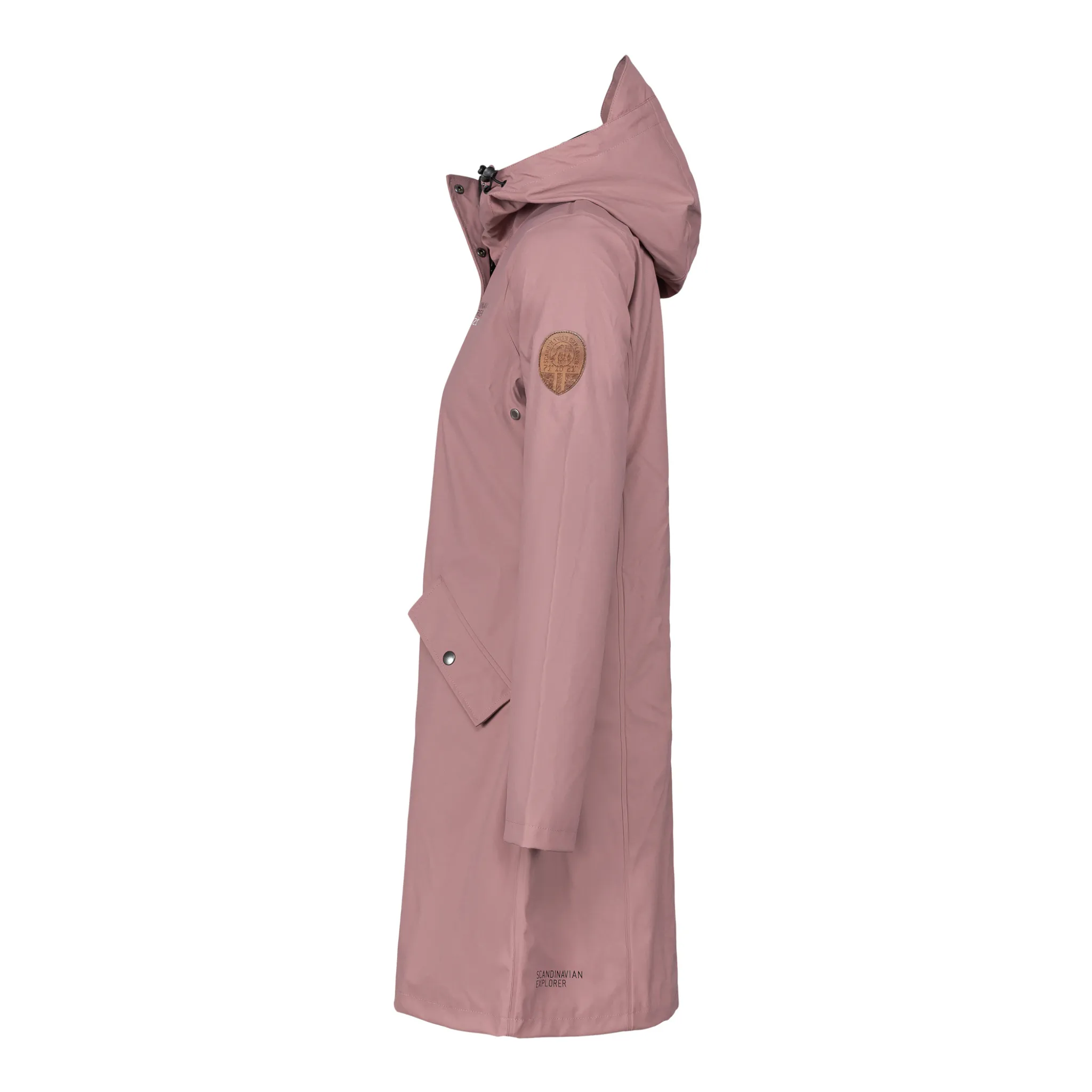 Women's Scandinavian Raincoat - Dusty Pink