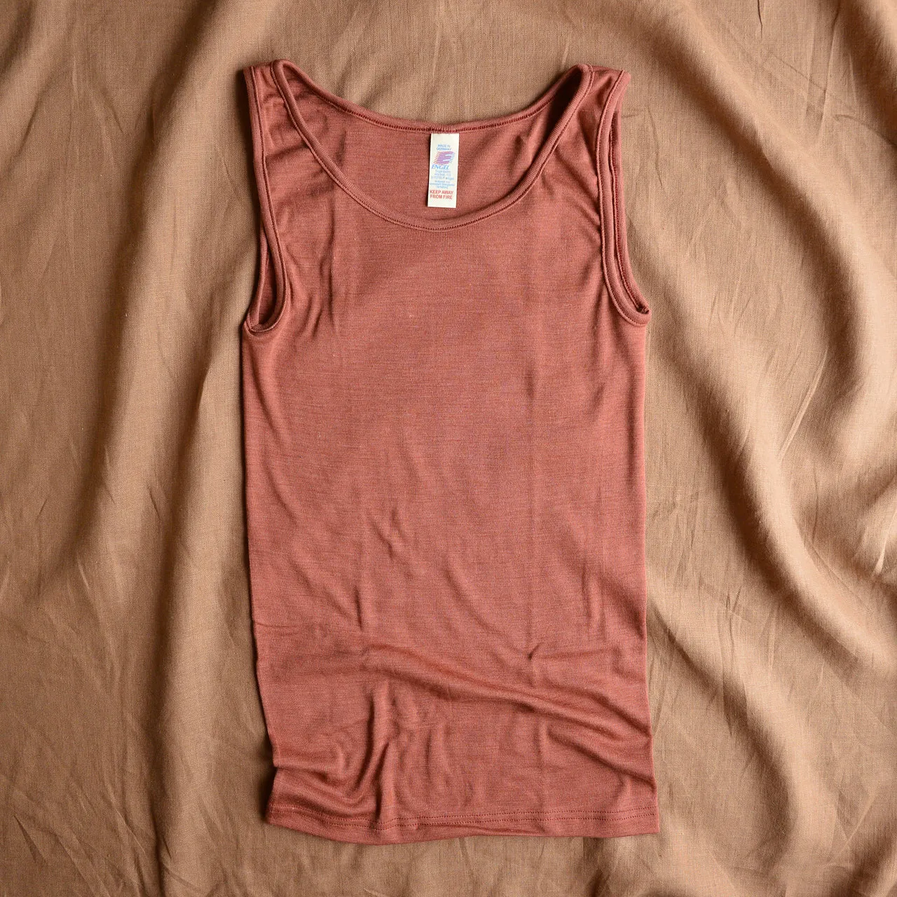 Women's Sleeveless Organic Merino/Silk Vest