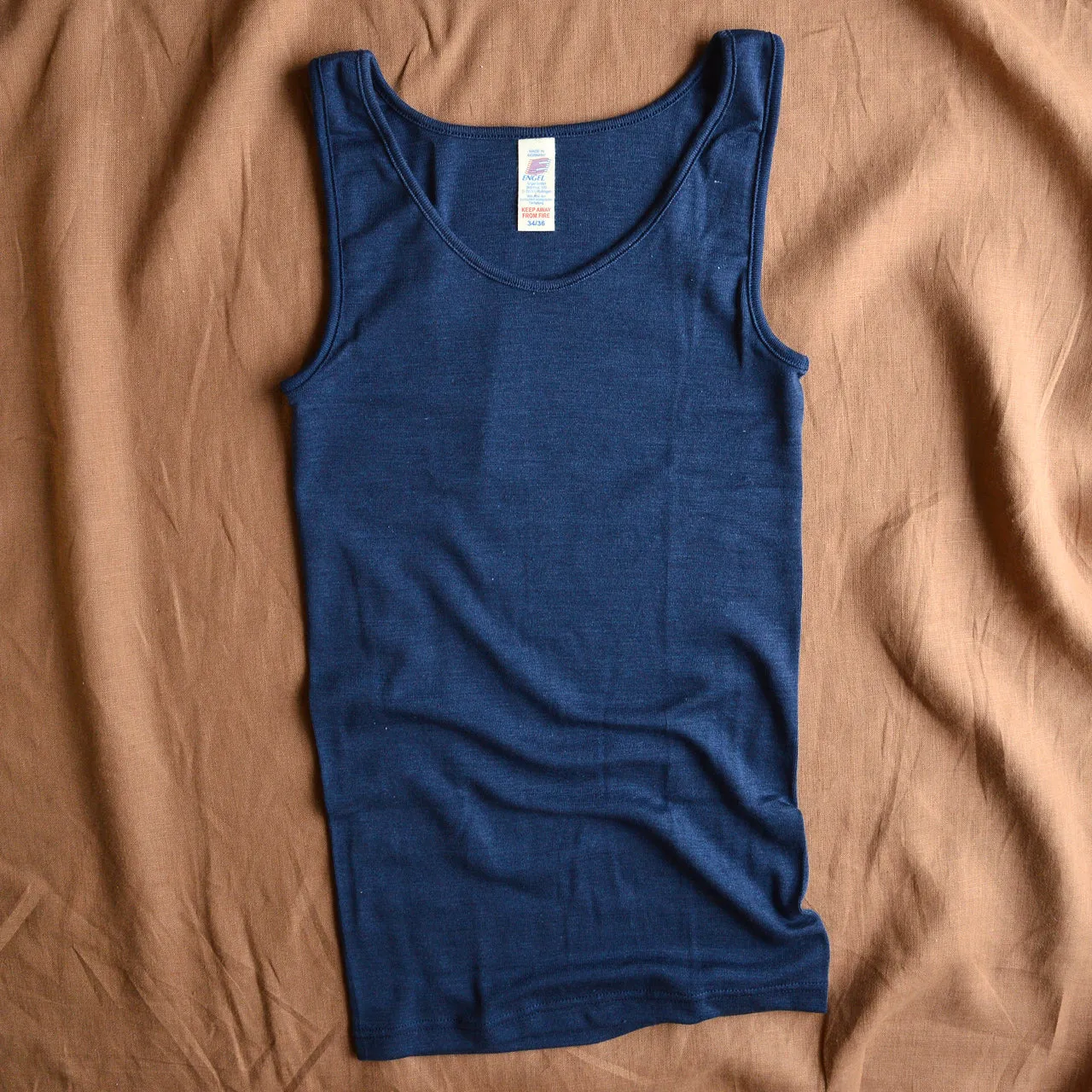 Women's Sleeveless Organic Merino/Silk Vest