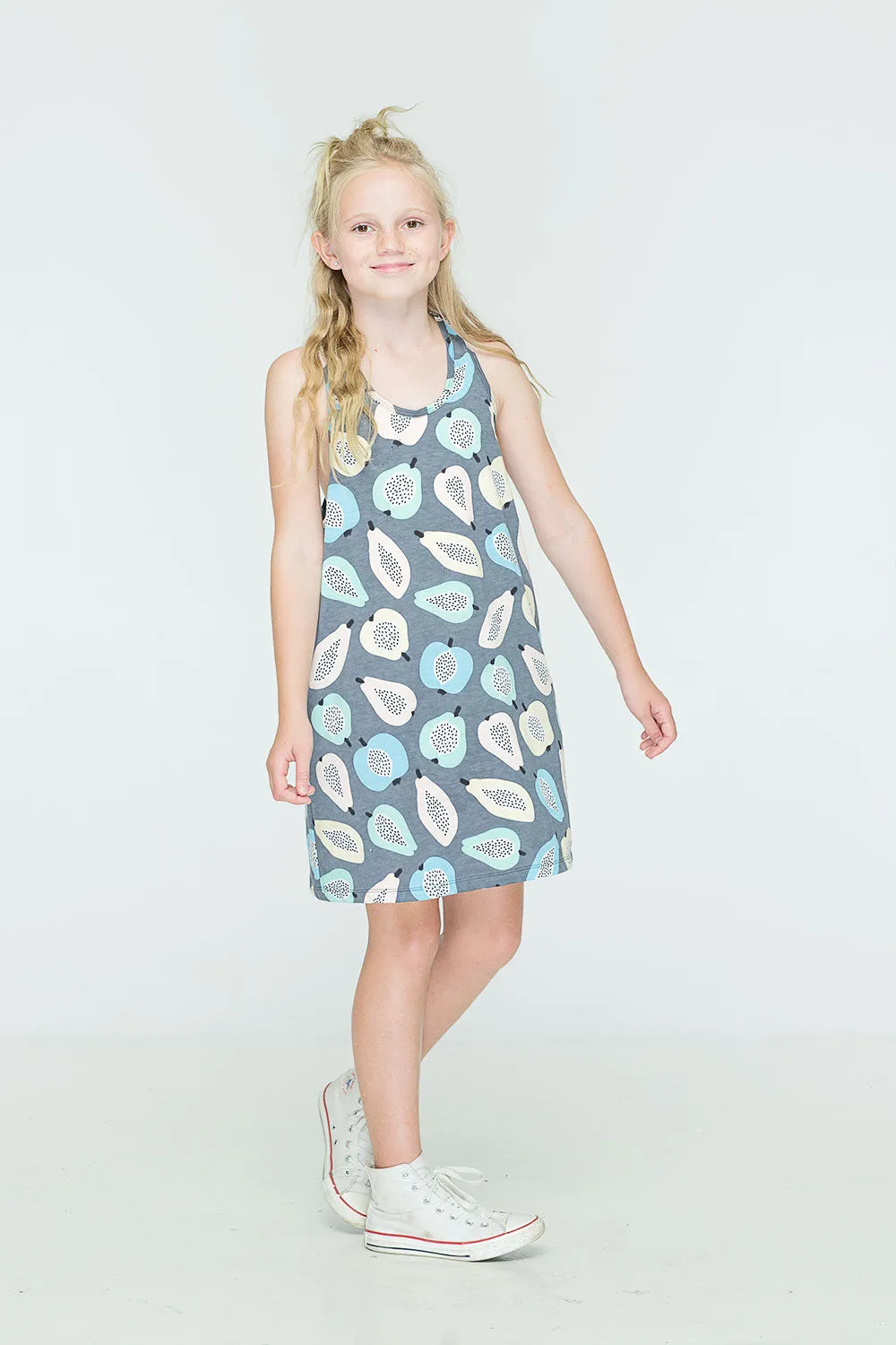 ZUTTION KIDS PAPAYA SINGLET DRESS